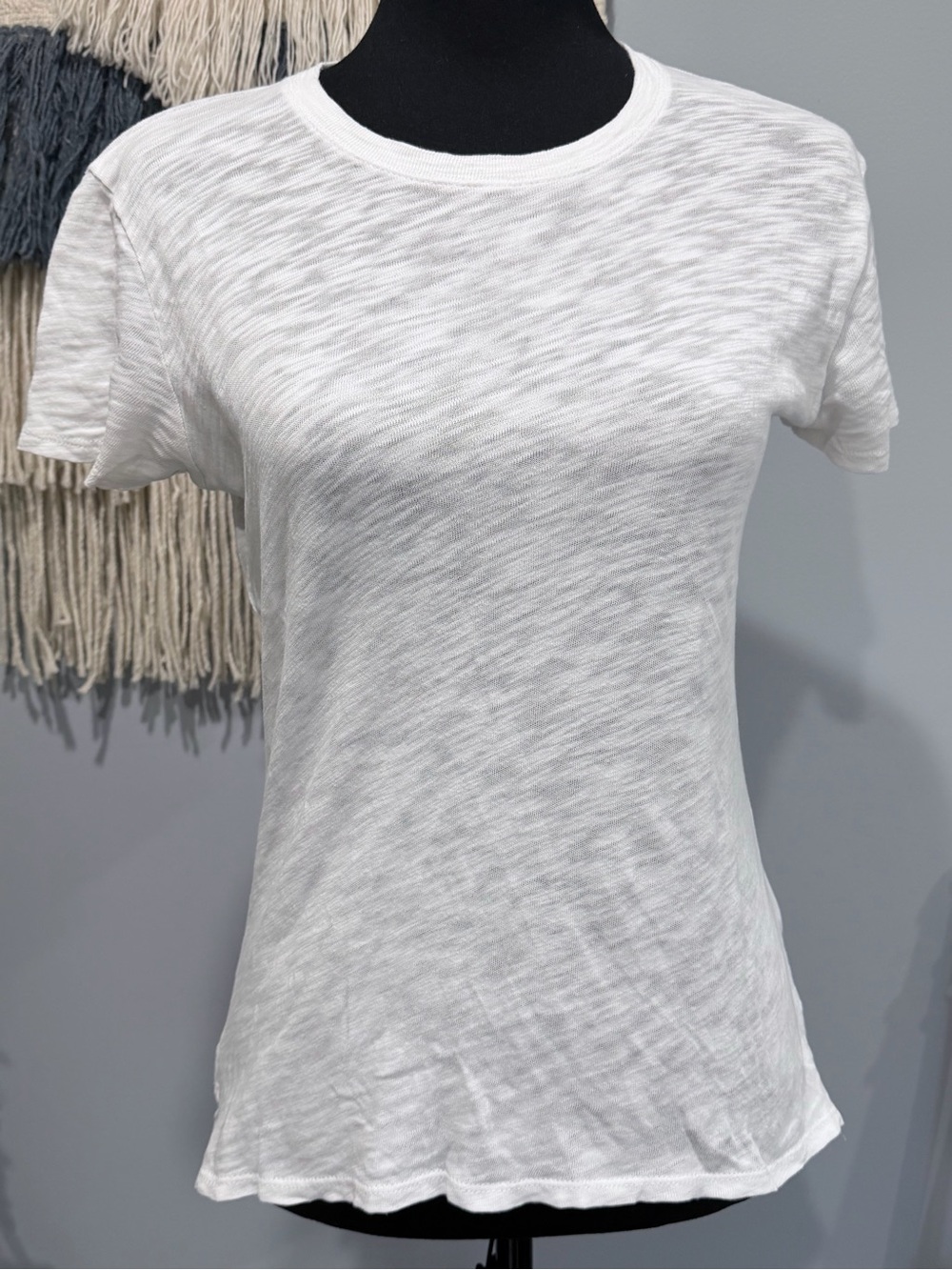 ATM Anthony Thomas Melillo White Slub Tee XS Luxury Basic Shirt